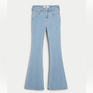 Curvy High-Rise Light Wash Flare Jeans